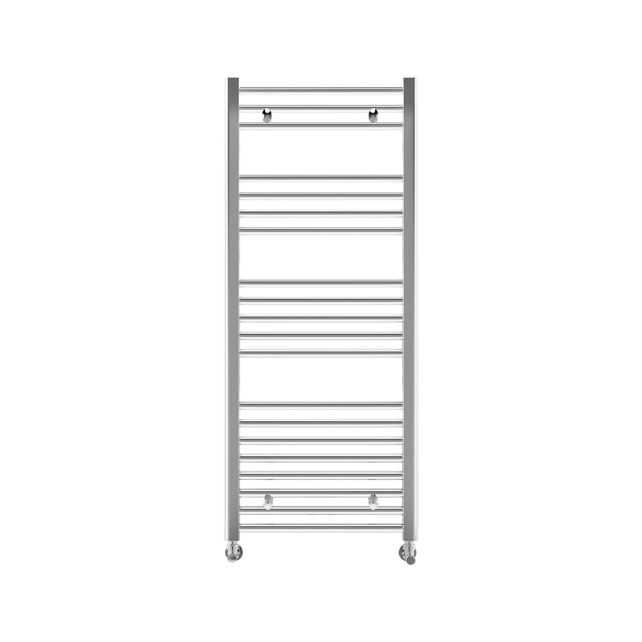 Bolzano - Chrome Heated Towel Rail - H803mm x W550mm - Curved