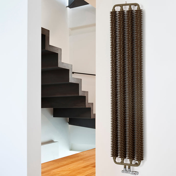Ribbon V - Copper Vertical Designer Radiator H1720mm x W390mm Single Panel