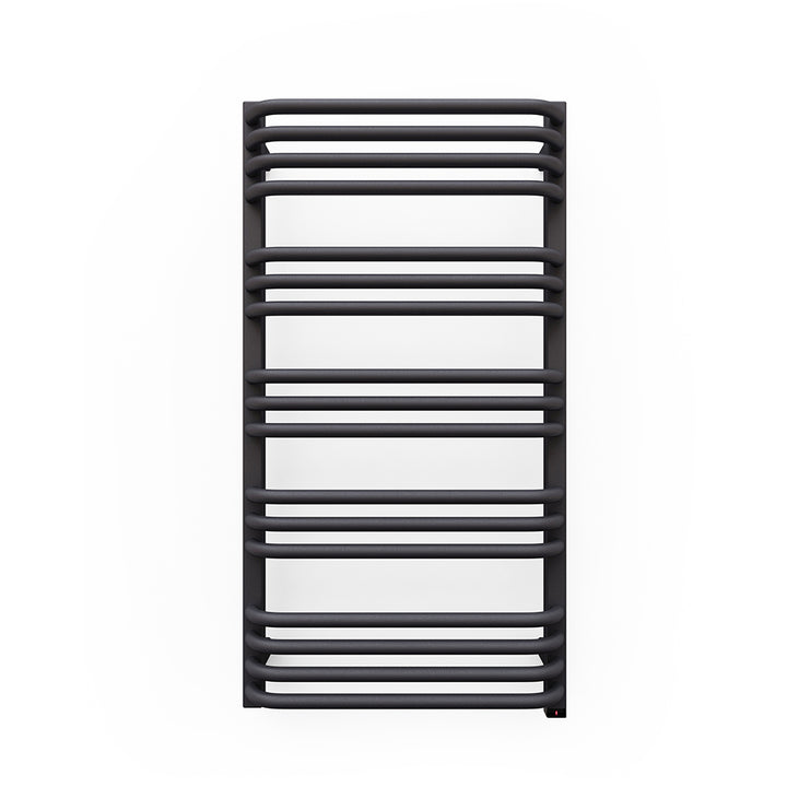 Alex One - Modern Grey Electric Towel Rail H760mm x W500mm 400w Thermostatic