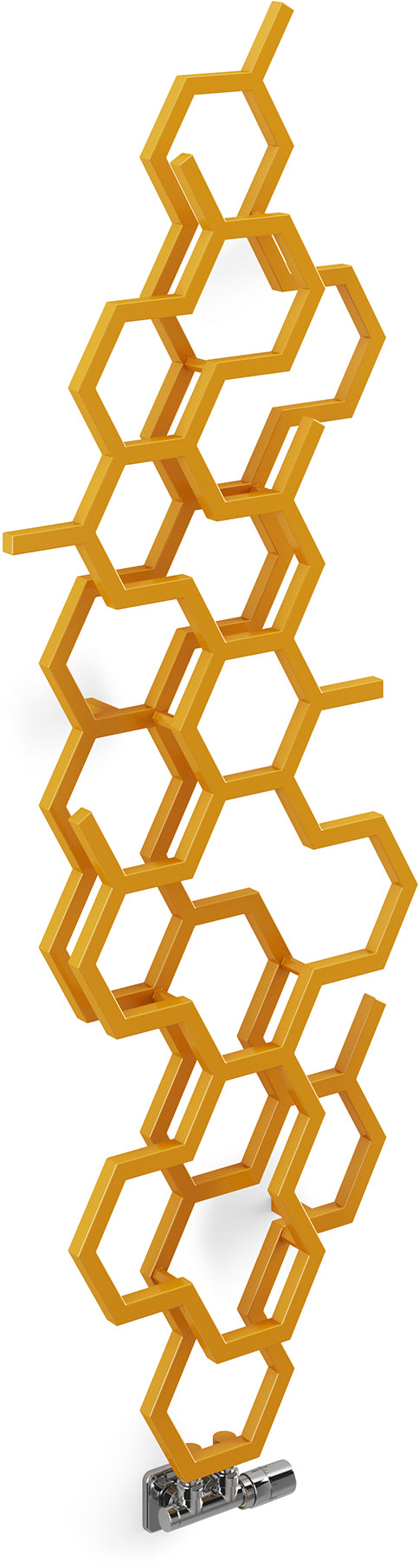 Hex - Mustard Vertical Designer Radiator H1700mm x W573mm Single Panel