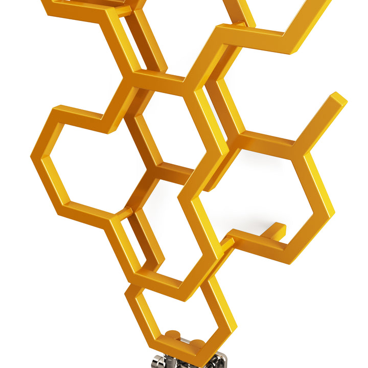 Hex - Mustard Vertical Designer Radiator H1700mm x W573mm Single Panel