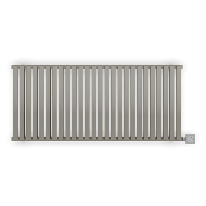 Nemo - Metallic Stone Horizontal Electric Radiator H530mm x W1185mm 1000w Thermostatic