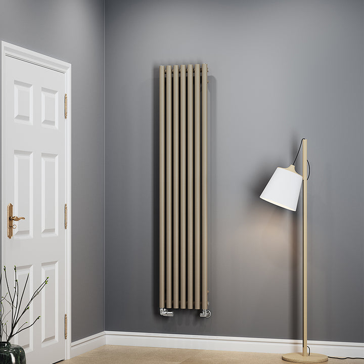 Rolo-Room - Quartz Mocha Vertical Designer Radiator H1800mm x W370mm Single Panel