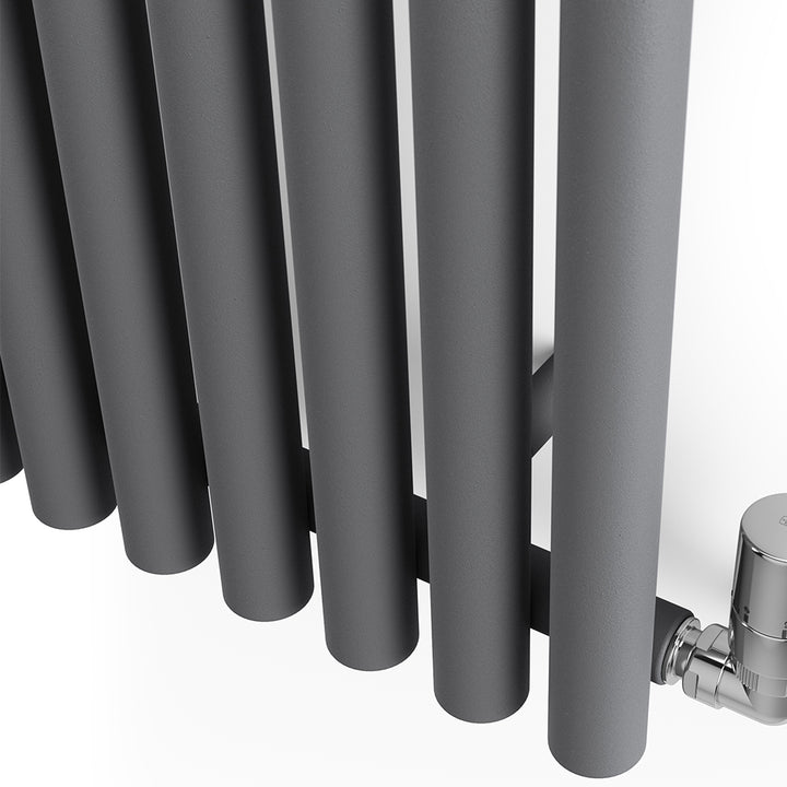 Rolo-Room - Anthracite Vertical Designer Radiator H1800mm x W480mm Single Panel