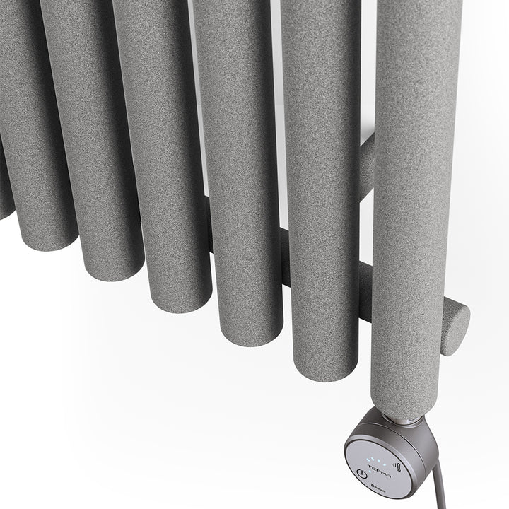 Rolo-Room - Salt & Pepper Vertical Electric Radiator H1800mm x W480mm 1000w Thermostatic