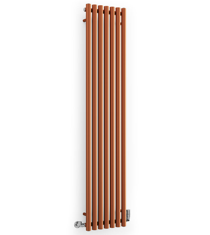Rolo-Room - Copper Vertical Designer Radiator H1800mm x W370mm Single Panel