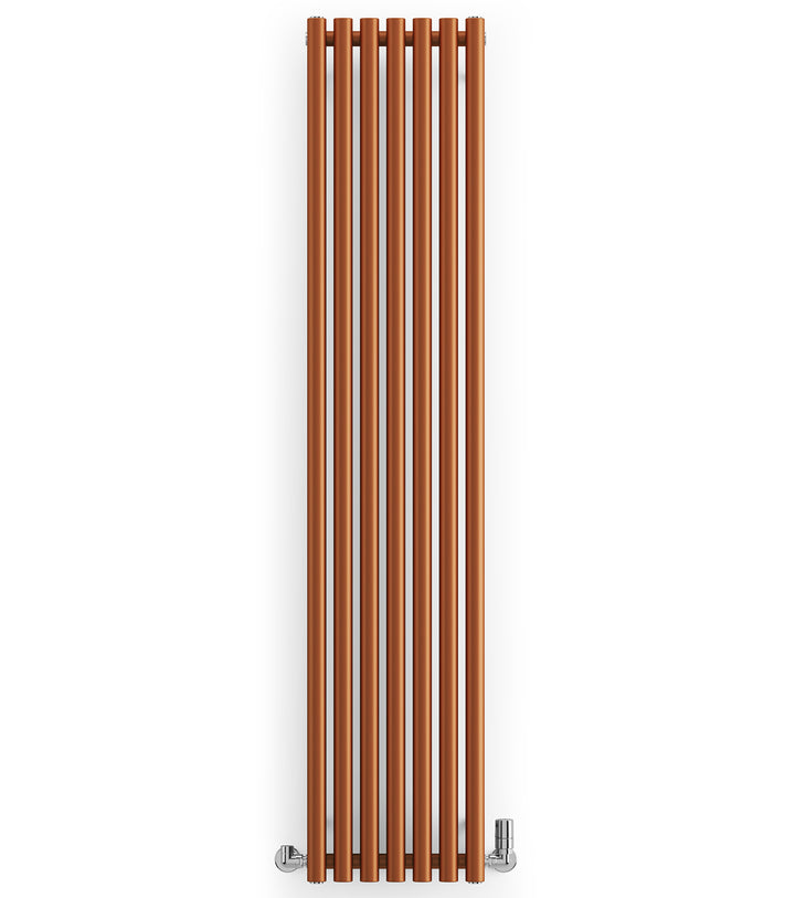 Rolo-Room - Copper Vertical Designer Radiator H1800mm x W370mm Single Panel