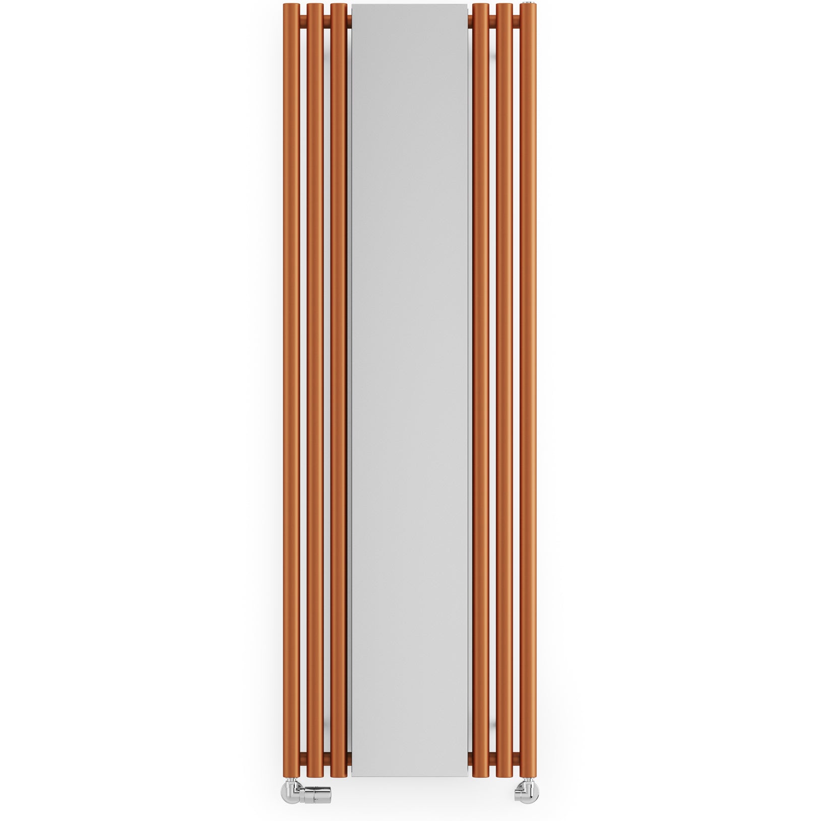 Rolo-Mirror - Copper Vertical Designer Radiator H1800mm x W590mm Single Panel