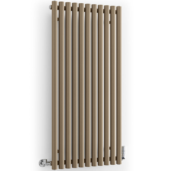 Rolo-Room - Quartz Mocha Vertical Designer Radiator H1200mm x W590mm Single Panel