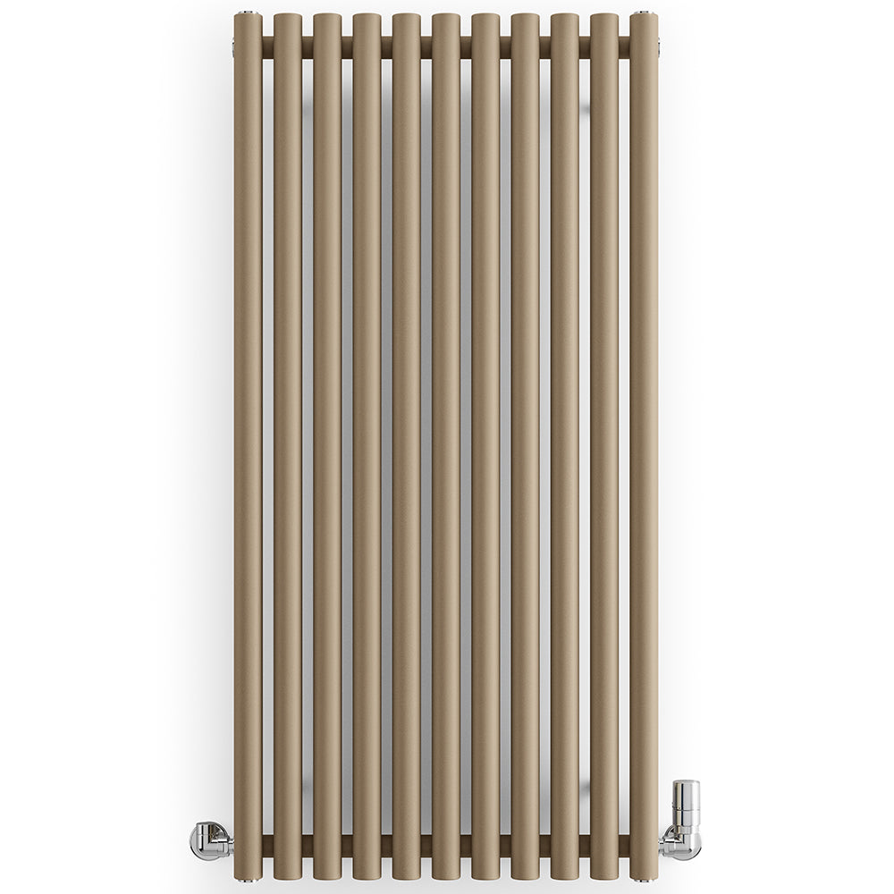 Rolo-Room - Quartz Mocha Vertical Designer Radiator H1200mm x W590mm Single Panel