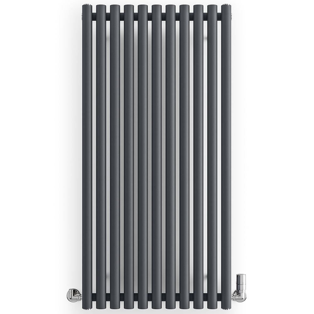 Rolo-Room - Anthracite Vertical Designer Radiator H1200mm x W590mm Single Panel