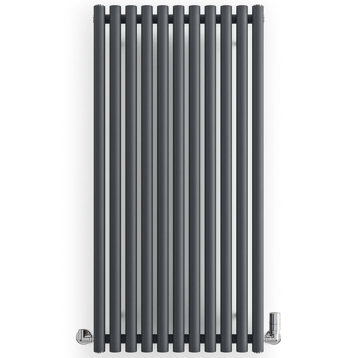 Rolo-Room - Anthracite Vertical Designer Radiator H1200mm x W590mm Single Panel