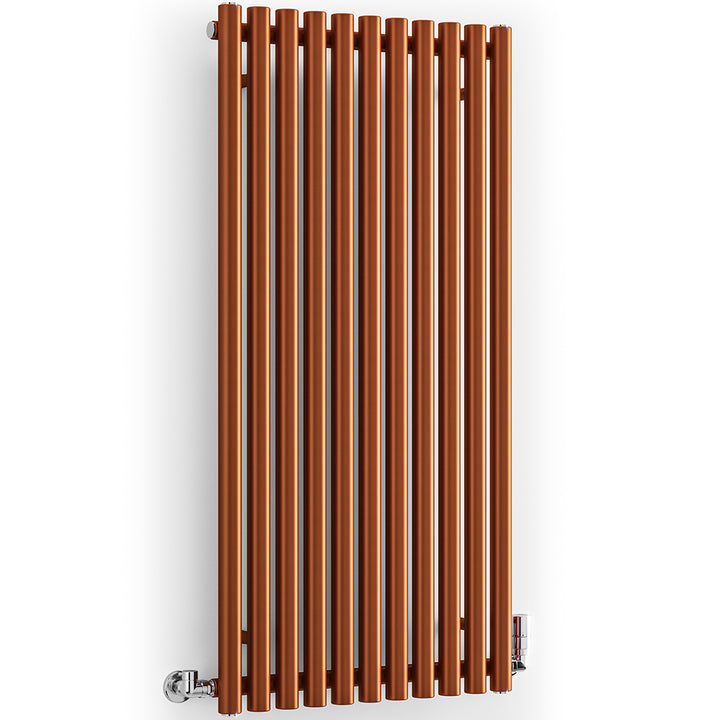 Rolo-Room - Copper Vertical Designer Radiator H1200mm x W590mm Single Panel