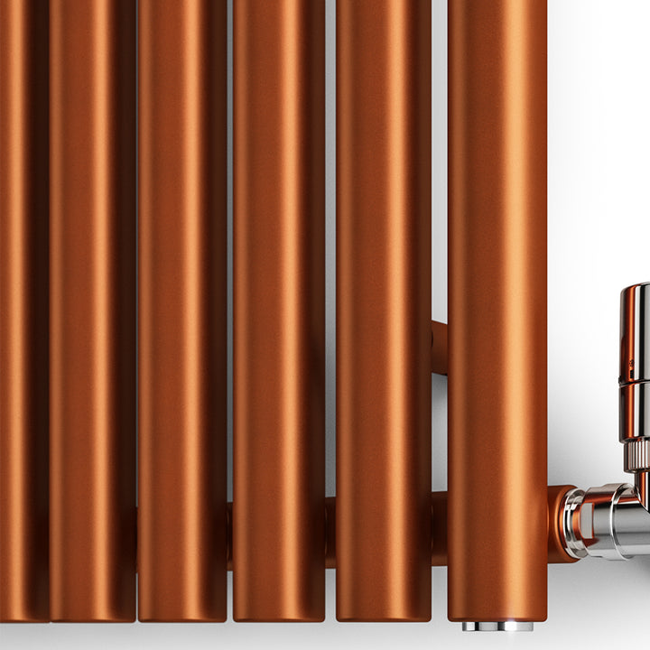 Rolo-Room - Copper Vertical Designer Radiator H1200mm x W590mm Single Panel
