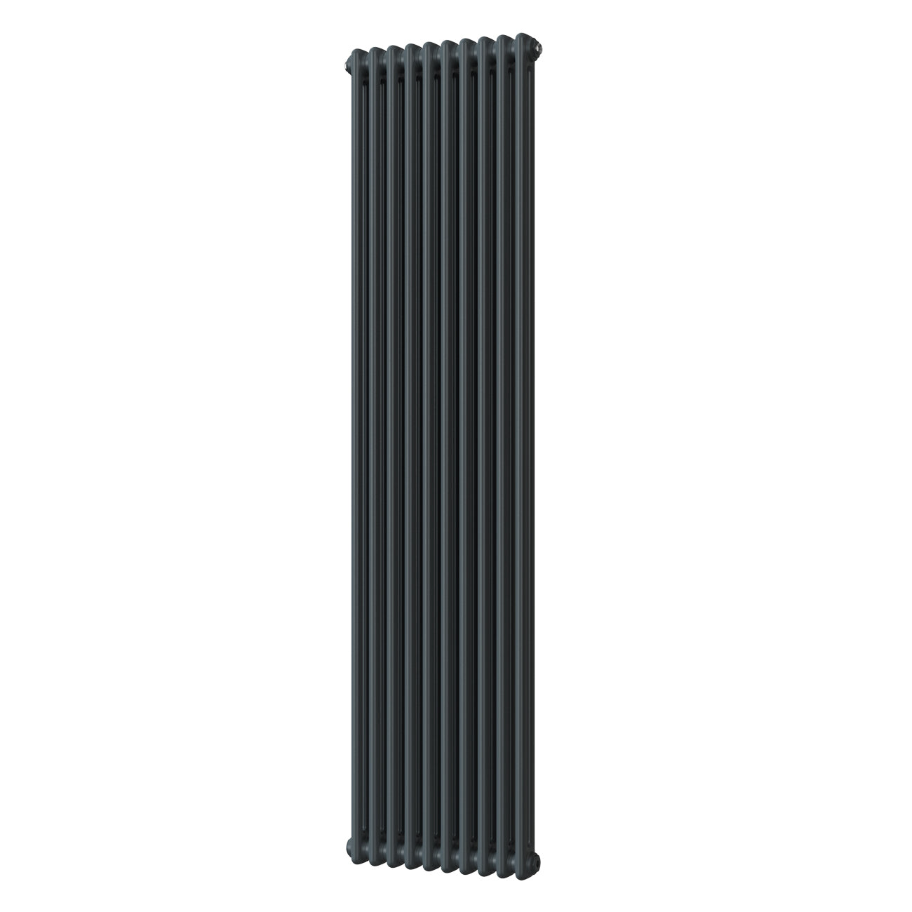 Alpha - Anthracite Vertical Column Radiator H1800mm x W460mm 2 Column