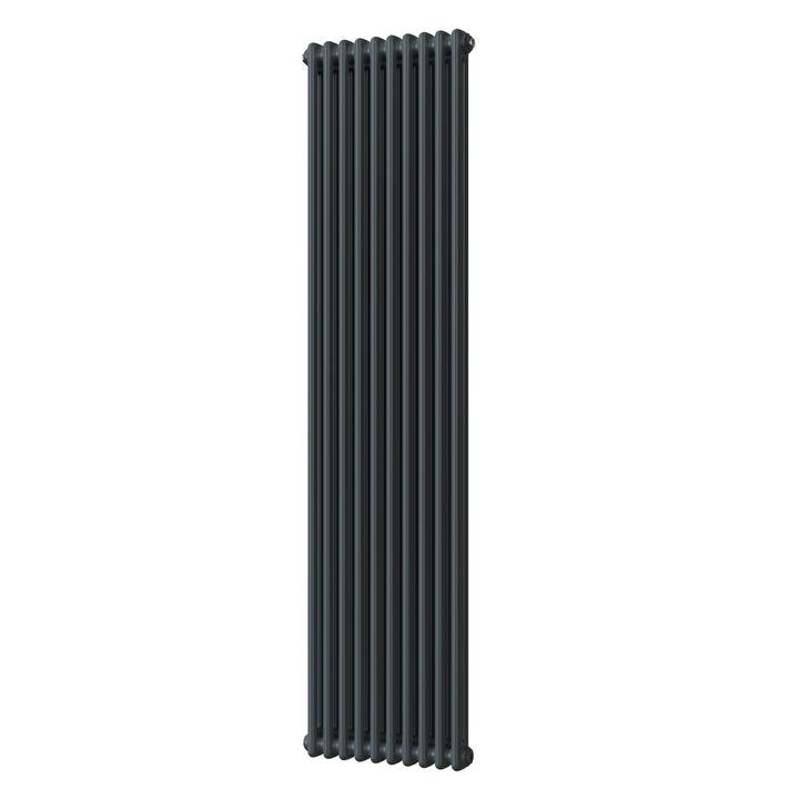Alpha - Anthracite Vertical Column Radiator H1800mm x W460mm 2 Column