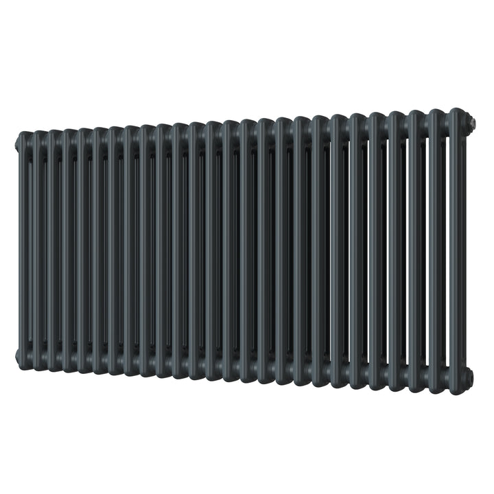 Alpha - Anthracite Column Radiator H600mm x W1164mm 2 Column - Feet Included