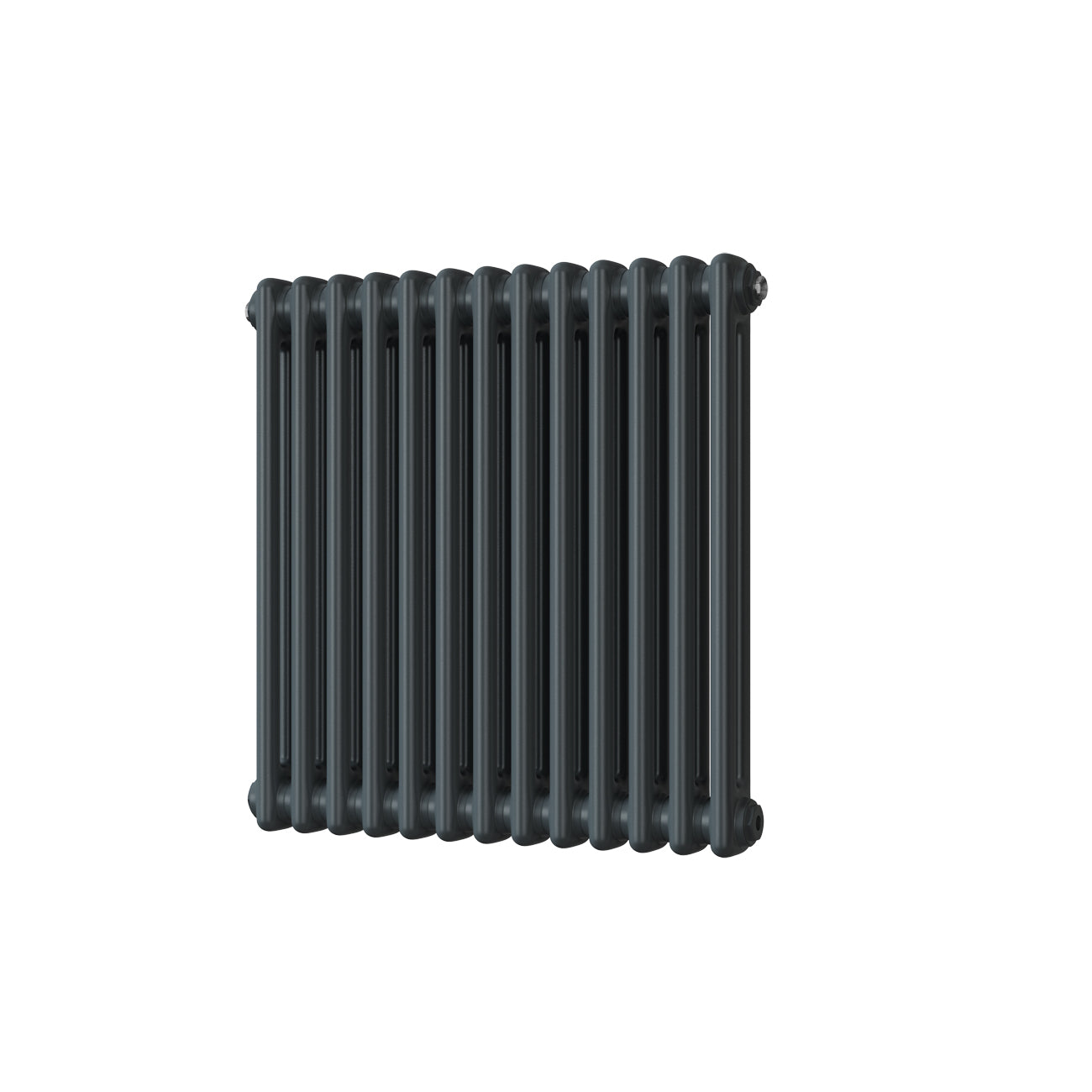 Alpha - Anthracite Column Radiator H600mm x W592mm 2 Column