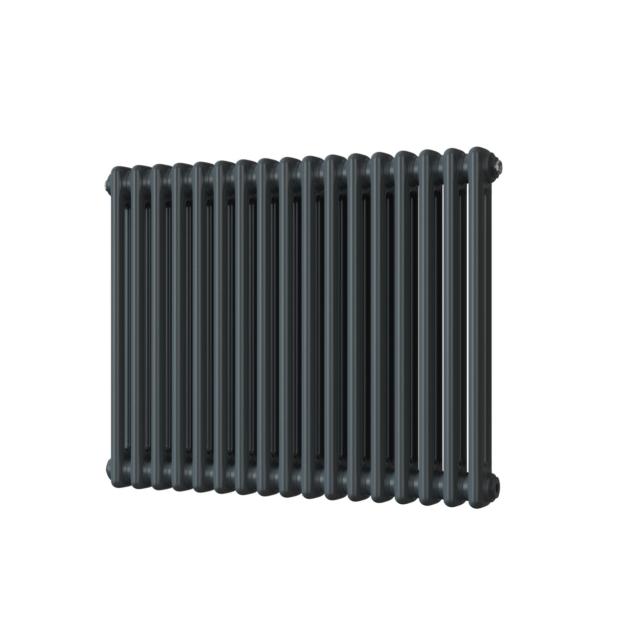 Alpha - Anthracite Column Radiator H600mm x W768mm 2 Column - Feet Included