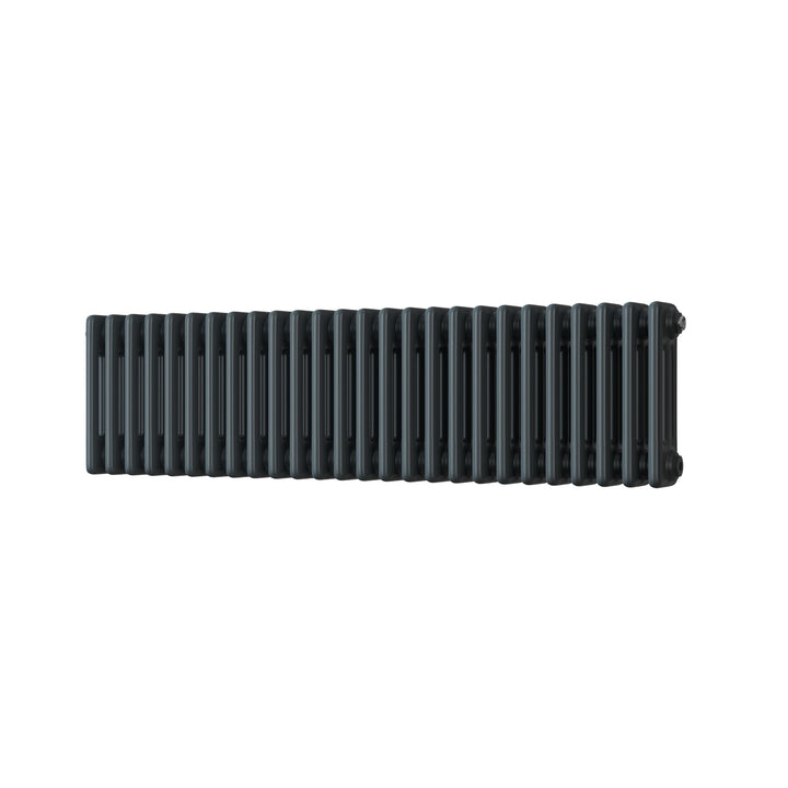 Alpha - Anthracite Column Radiator H300mm x W1177mm 3 Column