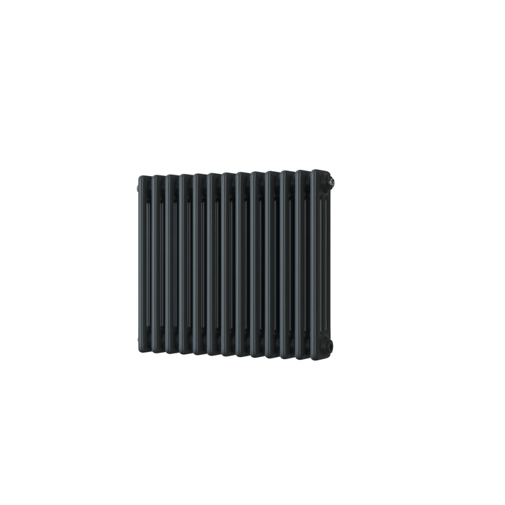 Alpha - Anthracite Column Radiator H500mm x W599mm 3 Column - Feet Included