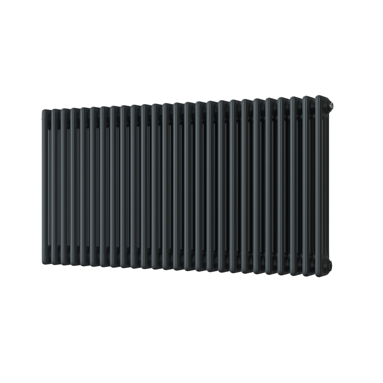 Alpha - Anthracite Column Radiator H600mm x W1177mm 3 Column - Feet Included