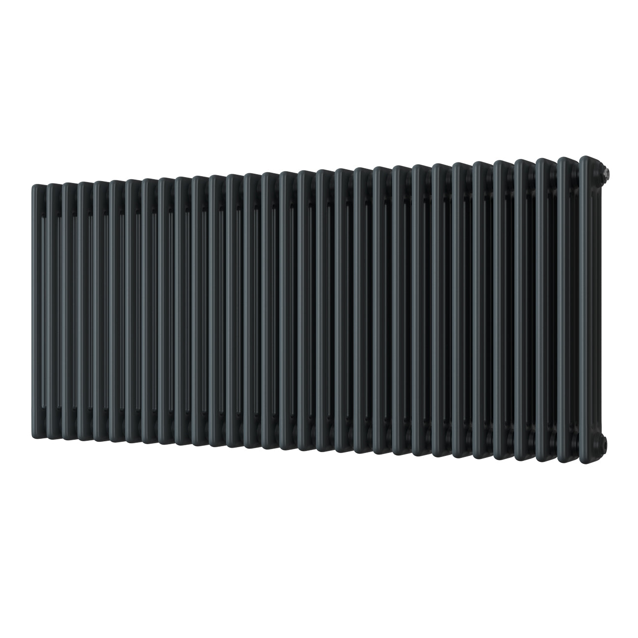 Alpha - Anthracite Column Radiator H600mm x W1355mm 3 Column