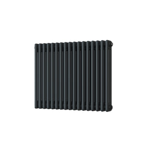 Alpha matt anthracite 3 column radiator, 600mm high x 777mm wide