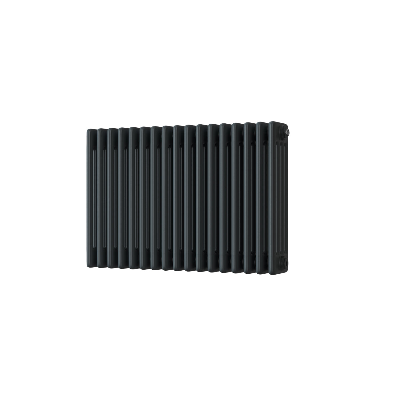 Alpha - Anthracite Column Radiator H500mm x W768mm 4 Column - Feet Included