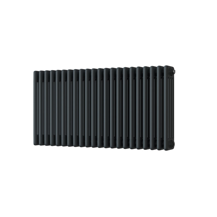 Alpha - Anthracite Column Radiator H500mm x W988mm 4 Column - Feet Included