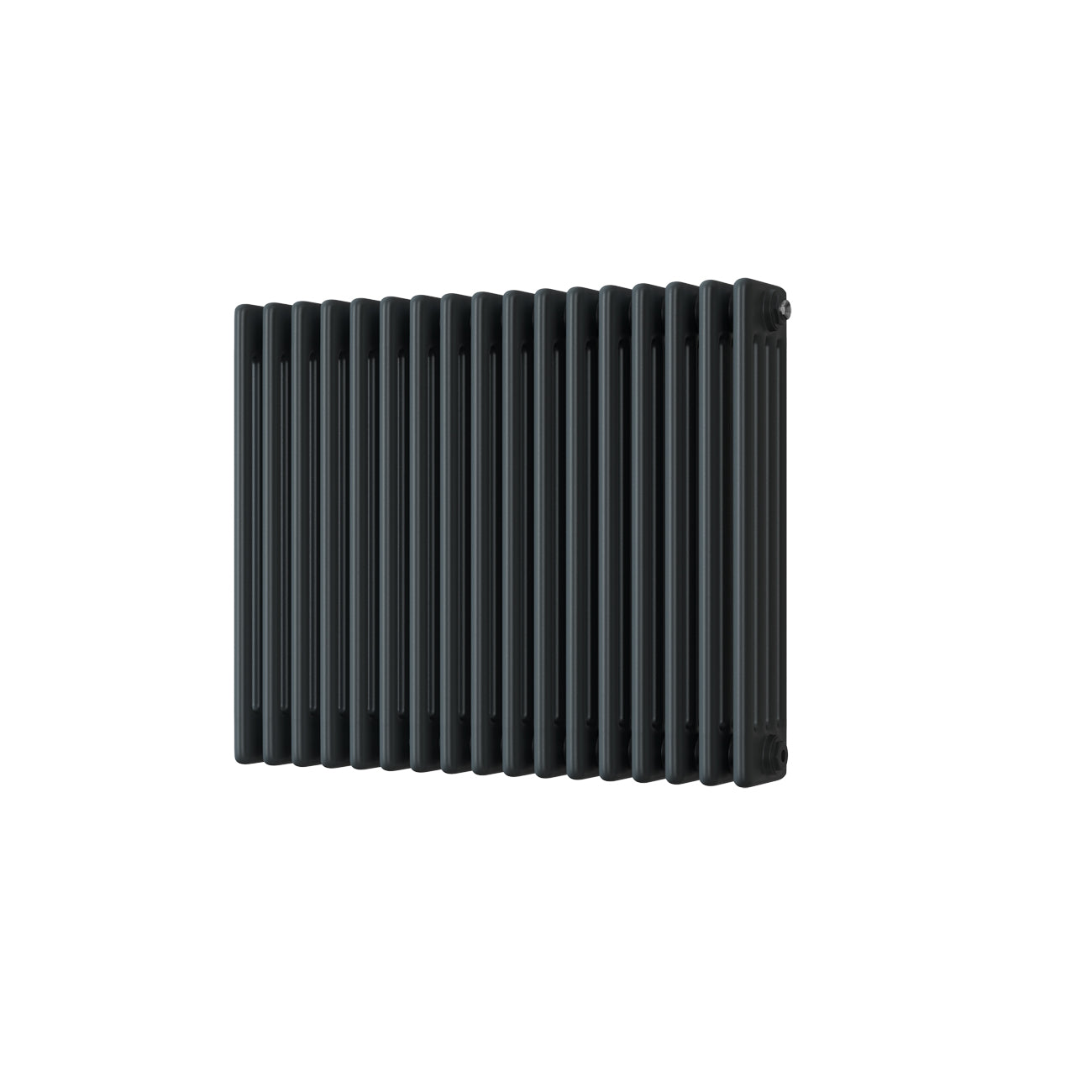 Alpha - Anthracite Column Radiator H600mm x W768mm 4 Column - Feet Included