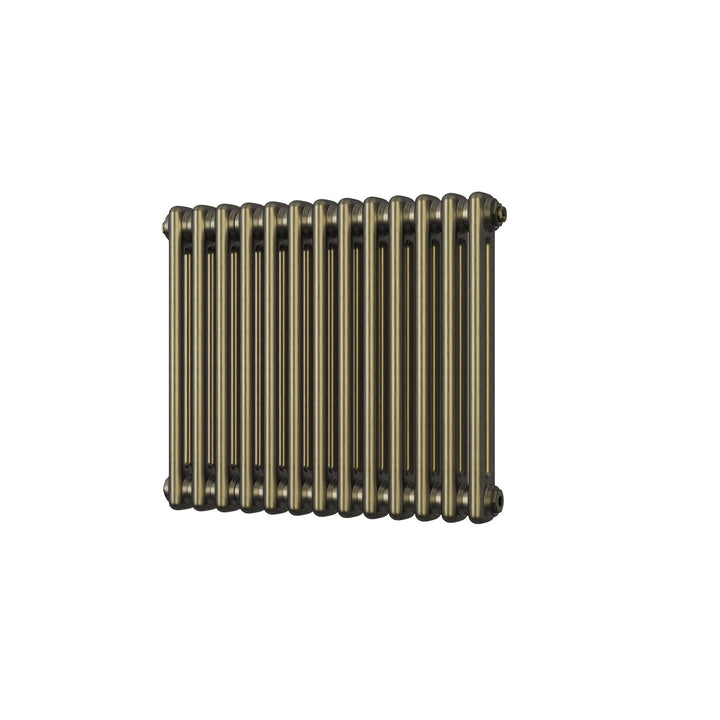 Alpha - Antique Brass Column Radiator H500mm x W592mm 2 Column