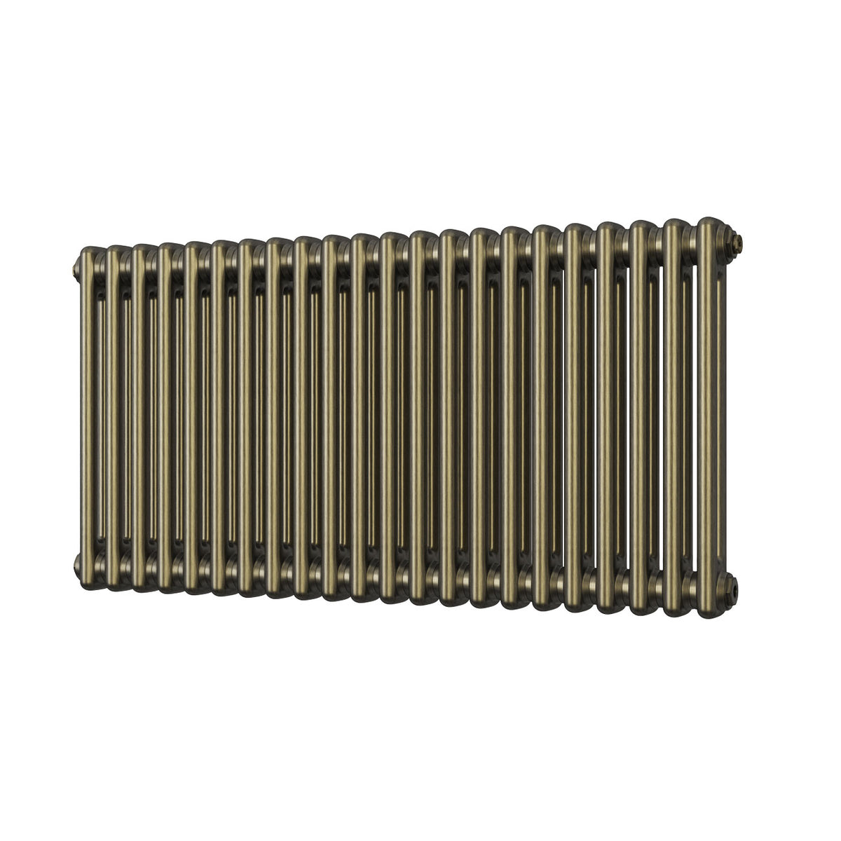 Alpha - Antique Brass Column Radiator H500mm x W988mm 2 Column