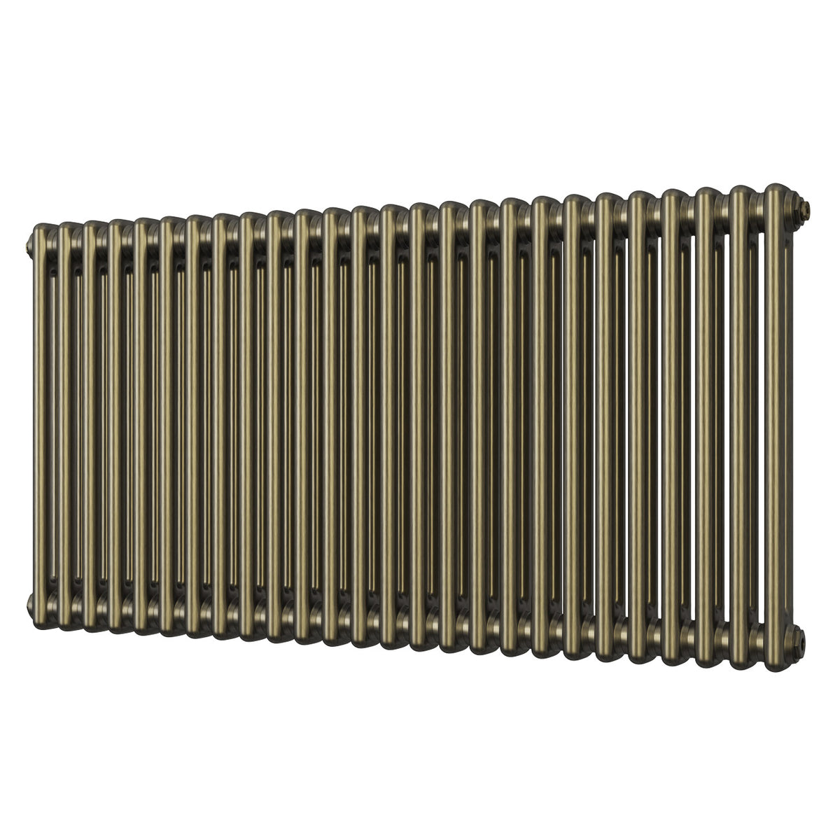 Alpha - Antique Brass Column Radiator H600mm x W1164mm 2 Column