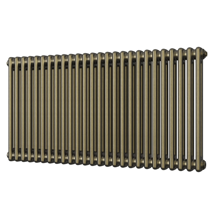 Alpha - Antique Brass Column Radiator H600mm x W1164mm 2 Column