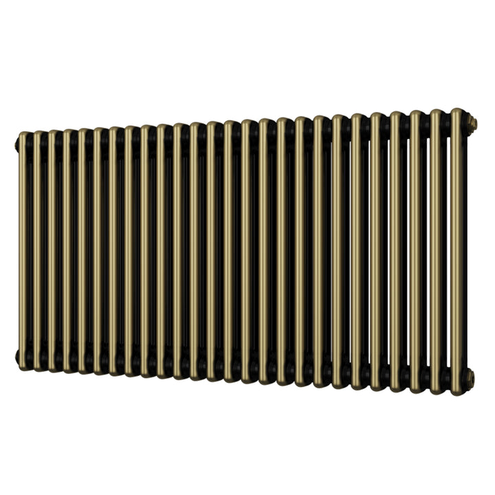 Alpha - Antique Brass Column Radiator H600mm x W1164mm 2 Column