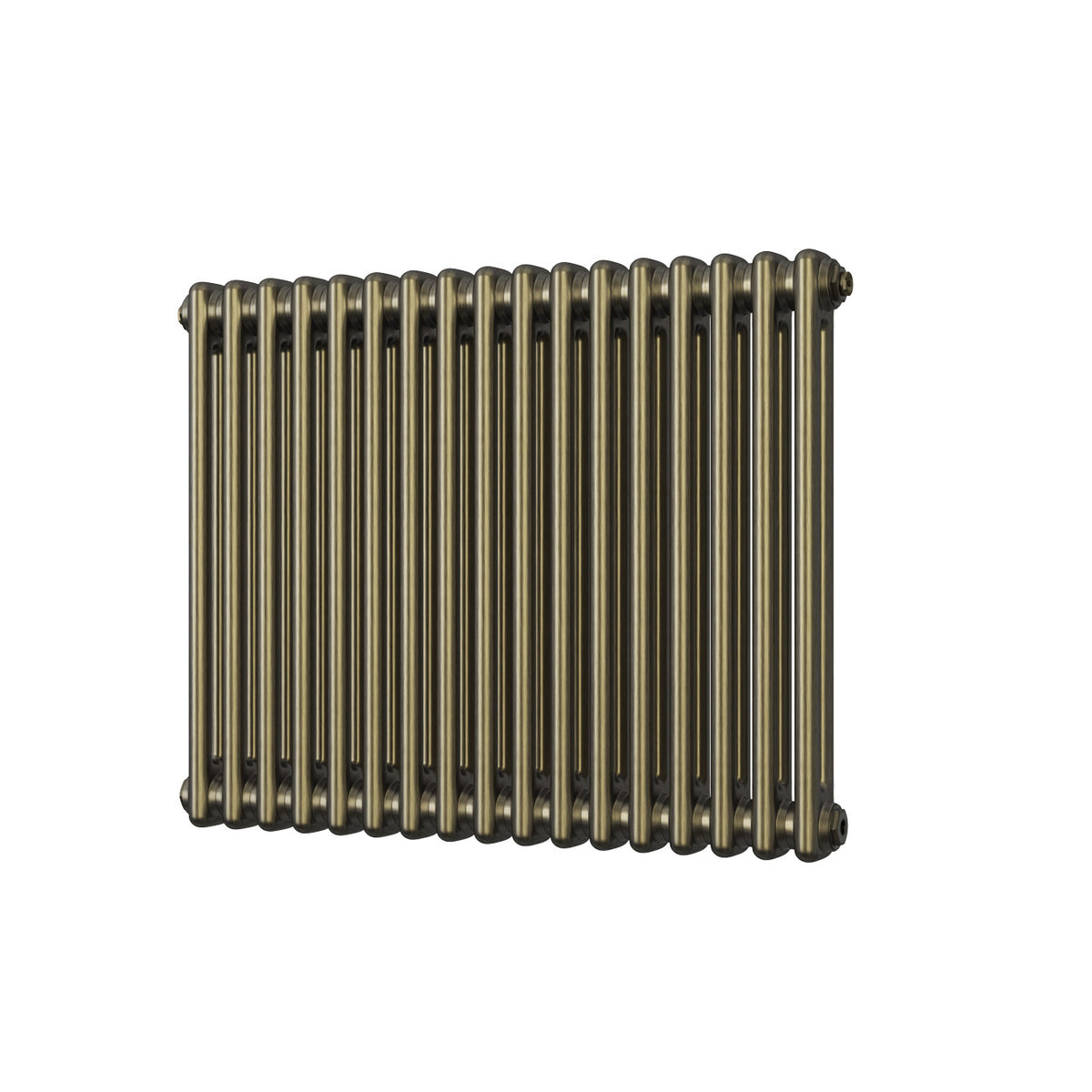 Alpha - Antique Brass Column Radiator H600mm x W768mm 2 Column