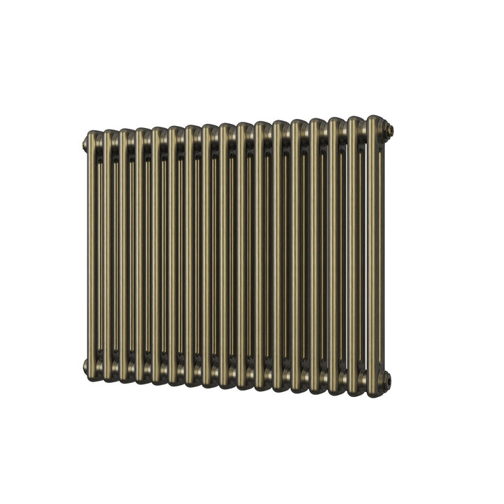 Alpha - Antique Brass Column Radiator H600mm x W768mm 2 Column