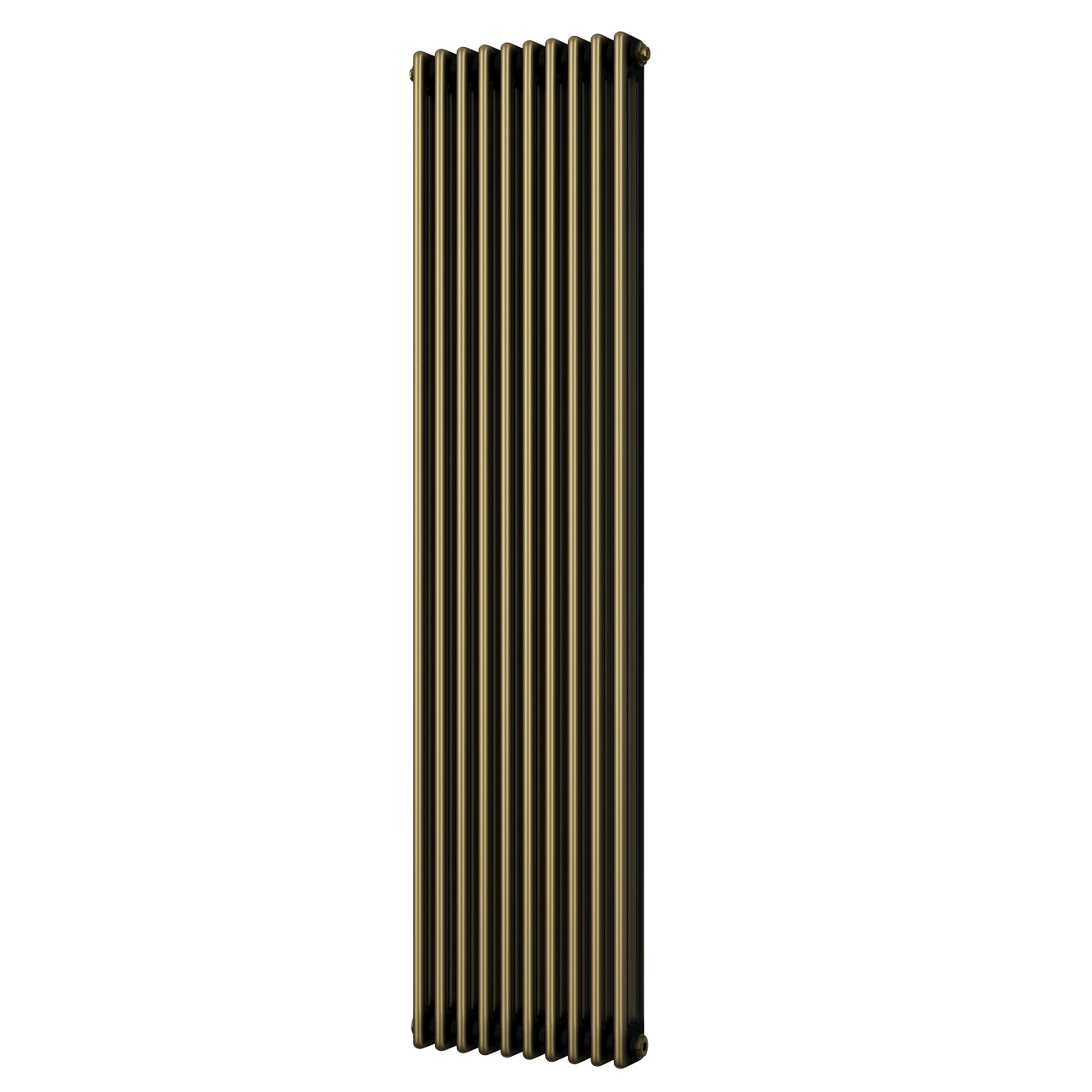 Alpha - Antique Brass Vertical Column Radiator H1800mm x W465mm 3 Column