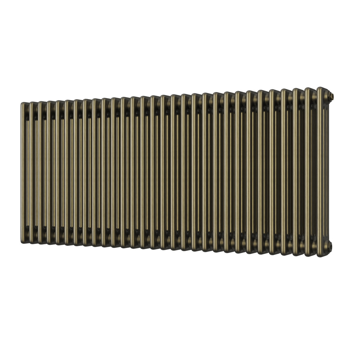 Alpha - Antique Brass Column Radiator H600mm x W1355mm 3 Column