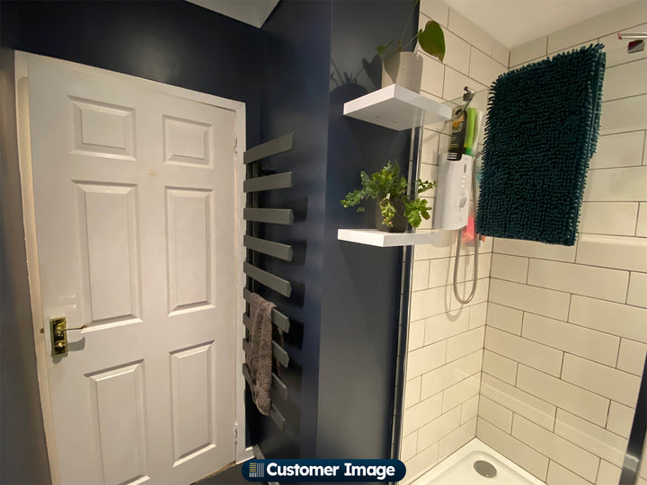 Agar - Anthracite Electric Towel Rail H1156mm x W500mm 400w Standard