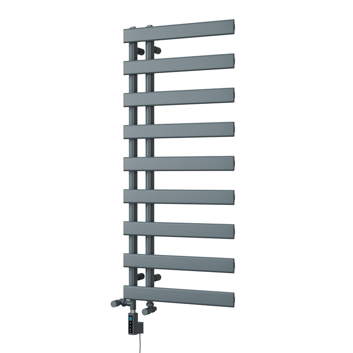 Agar - Anthracite Dual Fuel Towel Rail H1156mm x W500mm Thermostatic WIFI