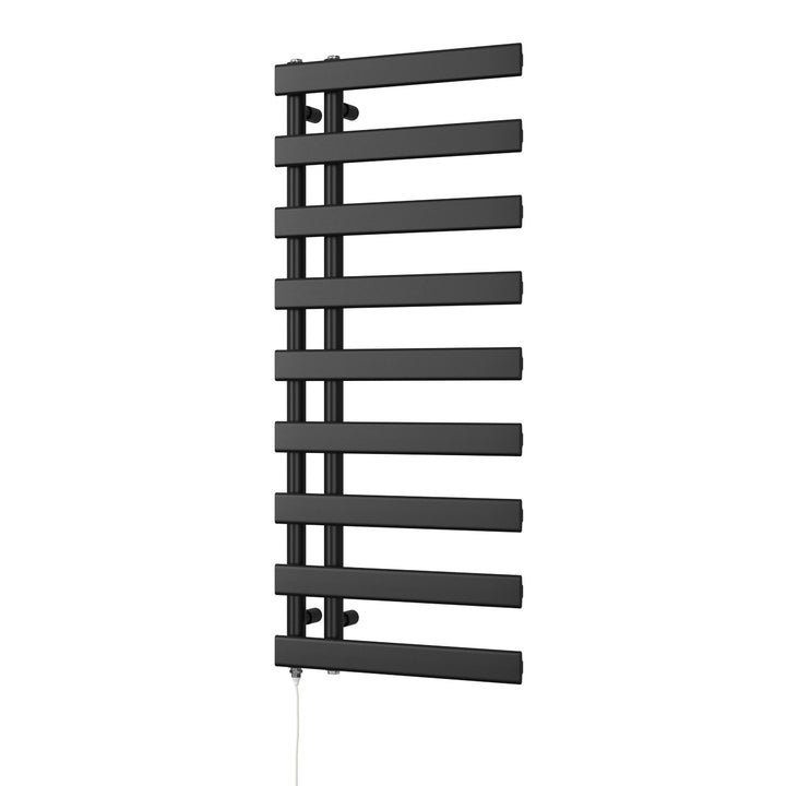 Agar - Black Electric Towel Rail H1156mm x W500mm 500w Standard