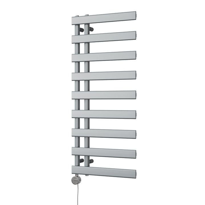 Agar - Silver Electric Towel Rail H1156mm x W500mm 500w Thermostatic