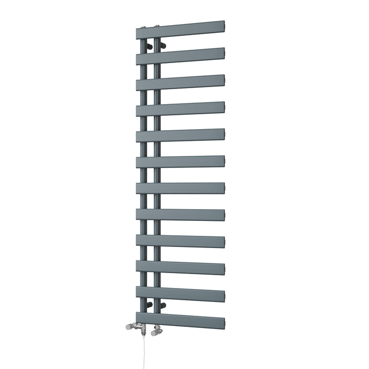 Agar - Anthracite Dual Fuel Towel Rail H1564mm x W500mm Standard