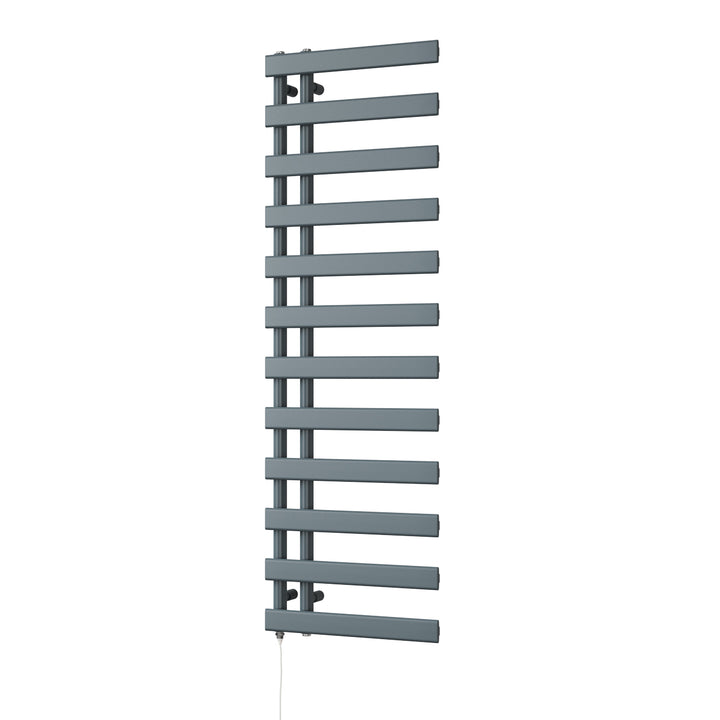 Agar - Anthracite Electric Towel Rail H1564mm x W500mm 600w Standard