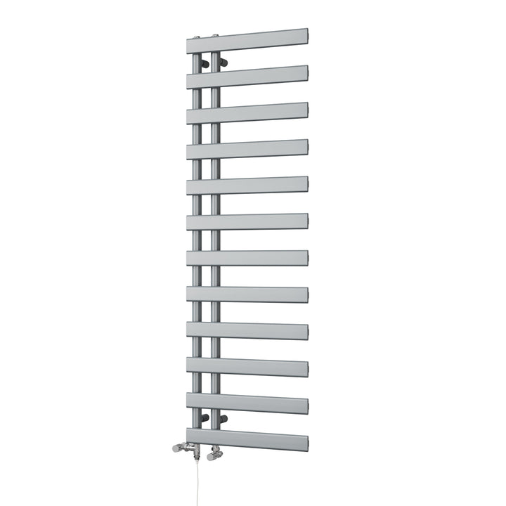 Agar - Silver Dual Fuel Towel Rail H1564mm x W500mm Standard