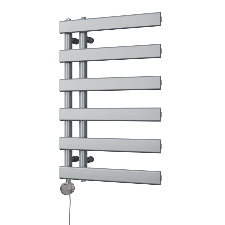 Agar - Silver Electric Towel Rail H748mm x W500mm 300w Thermostatic