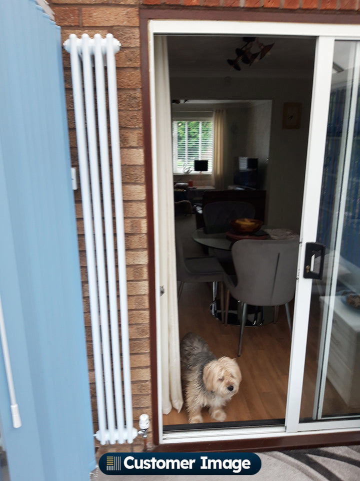 Alpha - White Vertical Column Radiator H1800mm x W196mm 2 Column