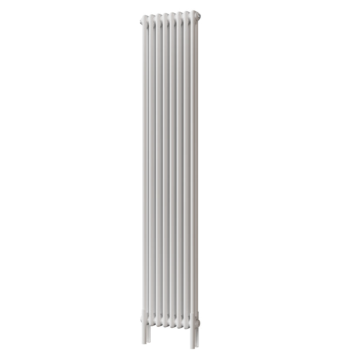 Alpha - White Vertical Column Radiator H1800mm x W372mm 2 Column - Feet Included